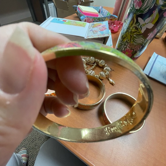 LOT Lilly Pulitzer bracelets 9 gold, and pattern, charm, bracelets & bangles - Picture 11 of 14